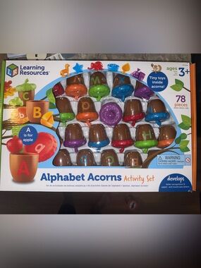 Learning Resources Alphabet Acorns Activity Set - Multicolor Educational Toy